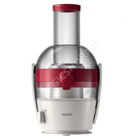 Storcător de fructe și legume Philips HR1855/90, Alb | Roșu